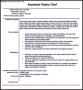 Pastry Chef Resume Template