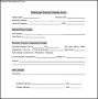 Payroll Change Form Employee