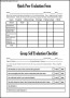 Peer Evaluation Form Sample