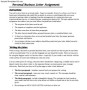 Personal Business Letter Assignment