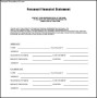 Personal Financial Statement Template Form
