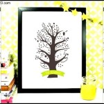 Personalised Family Tree Art with frames