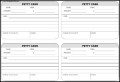Petty Cash Form Template