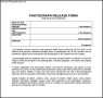 Photograph Release Form