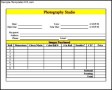 Photography Invoice Template