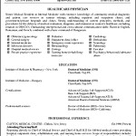 Physician Resume Sample