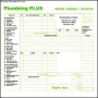 Plumbing Plus Invoice Template