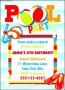 Pool Party Invitations