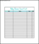Printable Baby Shower Gift List Template