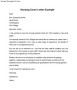 Printable Nursing Cover Letter Example