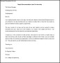 Printable Sample Recommendation Letter For Internship