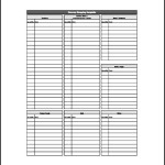 Printable Shopping List Template Sample