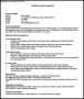 Printable Simple CV Template Example