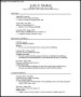 Printable Simple CV Template Sample