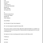 Printable Termination of Services Agreement Letter Template