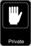 Private Sign Template