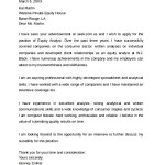 Professional Analyst Cover Letter