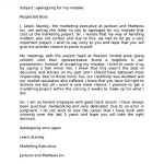 Professional Apology Letter to Boss Sample