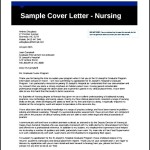 Professional Nursing Cover Letter Free PDF Template
