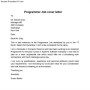 Programmer Job Cover Letter Example