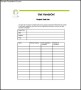 Project Management Task List Template