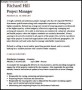 Project Manager CV Template Download