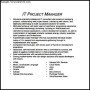 Project Manager CV Template PDF
