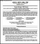 Project Manager CV Template PDF Sample