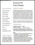 Project Manager CV Template Sample