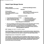Project Manager Resume Template Word