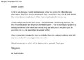 Purchasing Of Land Agreement Letter