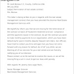 Real Estate Contract Termination Letter