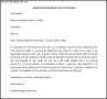 Recommendation Letter for Promotion Template Example