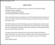 Redundancy Appeal Letter Template to HR Free Download