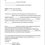 Rental Reference Termination Letter