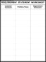 Requirement Statement Worksheet Template