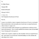 Resignation Letter for Nurses