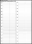 Restaurant Reservation List Form Template