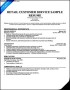 Retail Customer Service Resume Sample