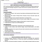 SAP FI Module Resume Format Template
