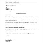 Salary Transfer Letter Format Template Free