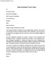 Sales Assistant Cover Letter Example