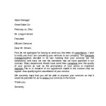 Sales Cancellation Letter