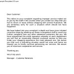 Sample Apology Letter to Customer for Error