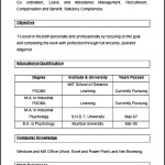 Sample Assistant Manager HR Resume