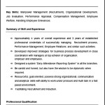Sample Asst HR Manager Resume Format