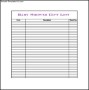 Sample Baby Shower Gift List Template