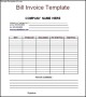 Sample Billing Invoice Template Word