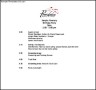 Sample Birthday Itinerary Template
