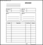 Sample Blank Invoice Template